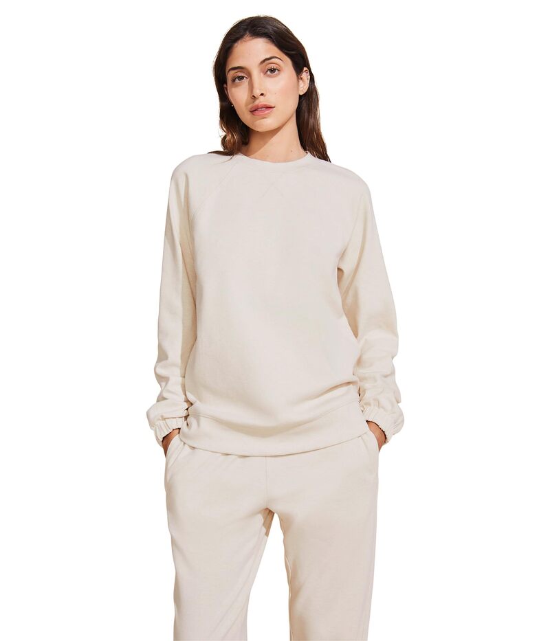 エバージェイ レディース アウター パーカー・スウェット シャツ Eberjey Luxe Sweats - The Long Sweatshirt Botanical Oat 10,514円