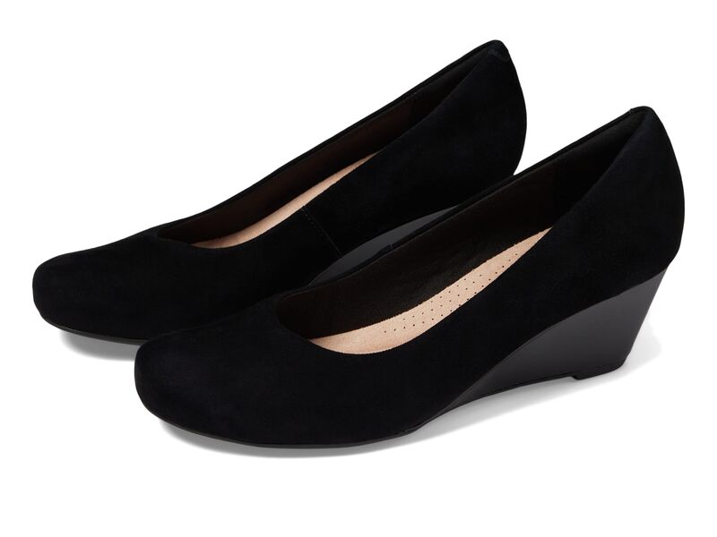 クラークス レディース シューズ ヒール Clarks Flores Tulip Black Combi Suede ブラック 18,735円