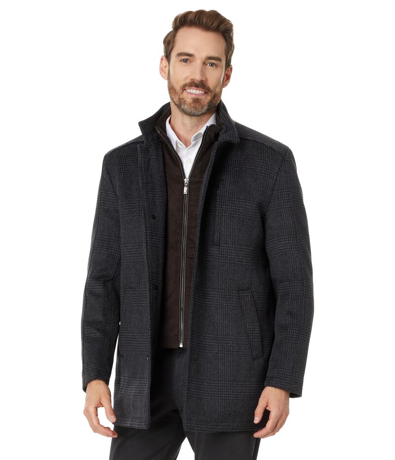 ジョンストンアンドマーフィー メンズ アウター 厚地の外套 Johnston \u0026 Murphy Upton Car Coat Charcoal 濃灰色