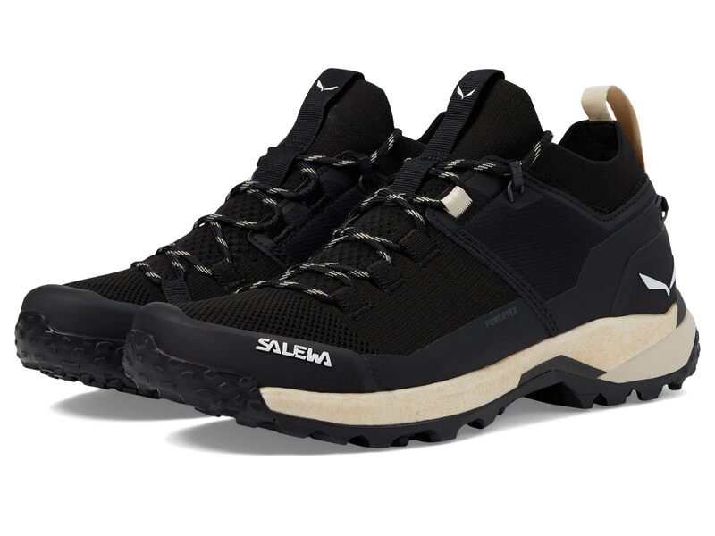 サレワ レディース シューズ ブーツ・レインブーツ 編み物 SALEWA Puez Knit PTX Black/Black 黒いこと