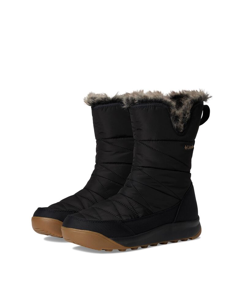コロンビア レディース シューズ ブーツ・レインブーツ Columbia Minx Slip V Black/Elk 黒いこと