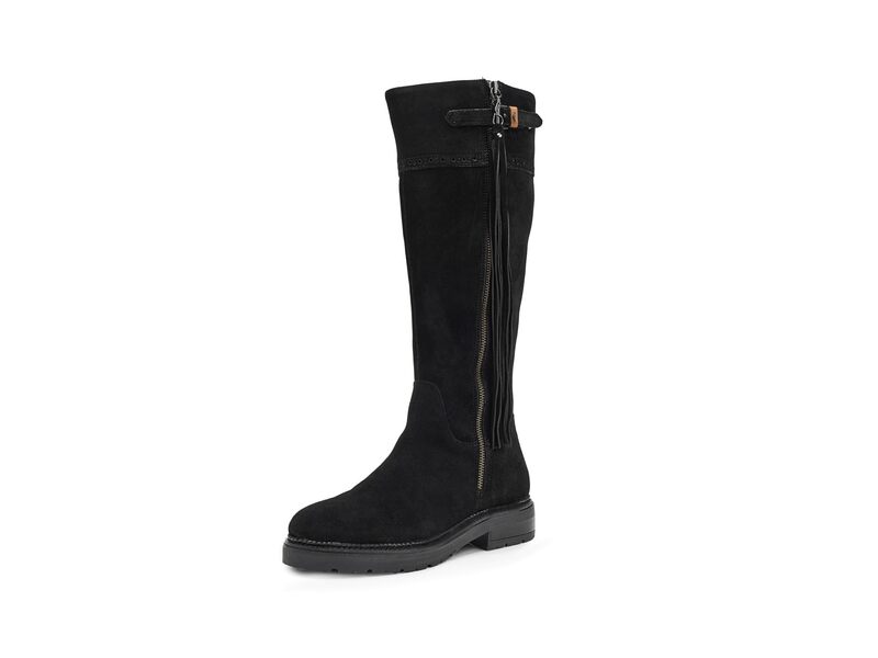 ケネスコール レディース シューズ ブーツ・レインブーツ Gentle Souls by Kenneth Cole Wheron Black Suede ブラック｜ReVida 店