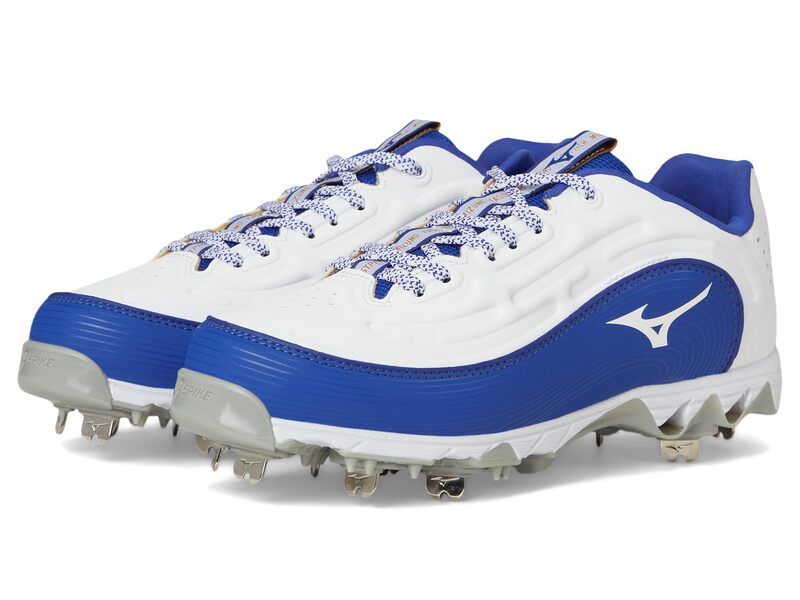 ミズノ レディース シューズ スニーカー Mizuno 9-Spike Swift 8 Low Metal White/Royal ホワイト