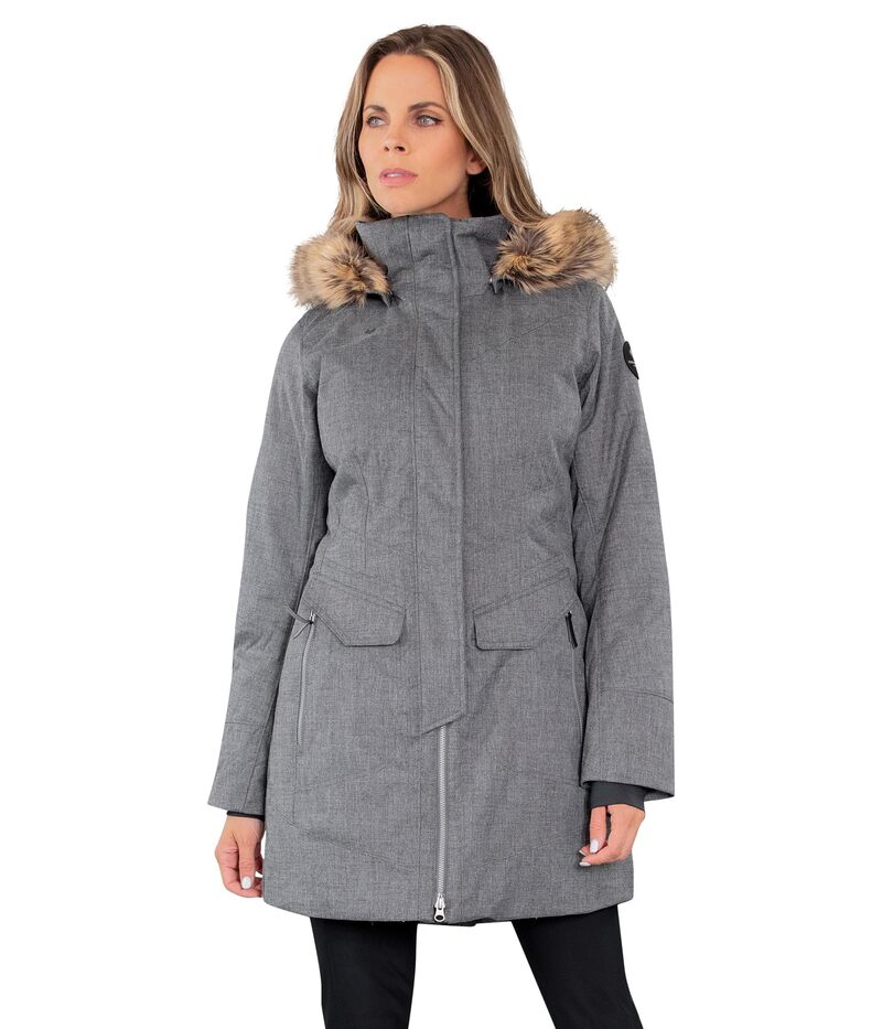 オバマイヤー レディース アウター コート ダウン ジャケット Obermeyer Sojourner Down Jacket Charcoal II チャコール