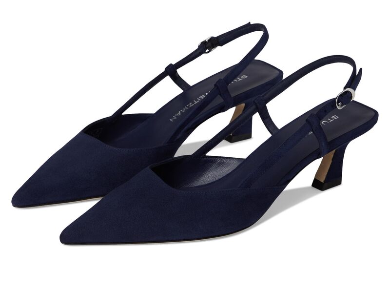 スチュアート ワイツマン レディース シューズ 踵 Stuart Weitzman Vinnie 50 Slingback Nice Blue 青色