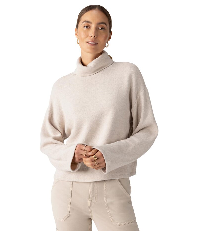 サンクチュアリー レディース アウター ニット・セーター Sanctuary Cozy Lurex Popover Coconut Smoke スモーク