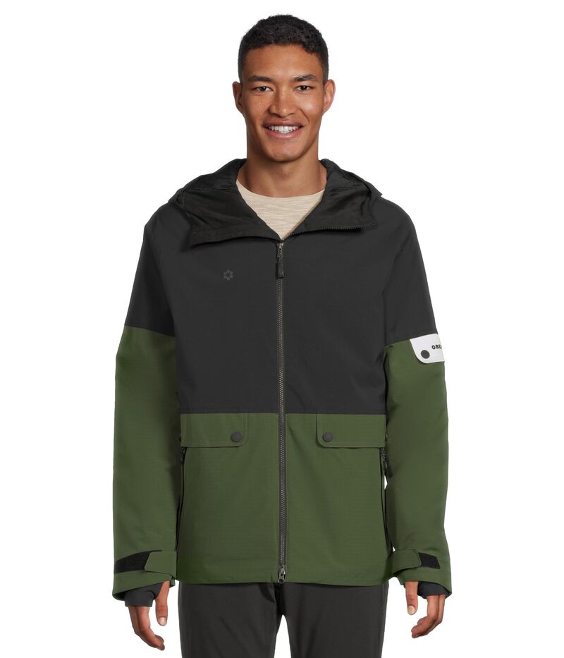 オバマイヤー メンズ アウター コートール ジャケット Obermeyer Big & Tall A.M.F. Jacket Black ブラック