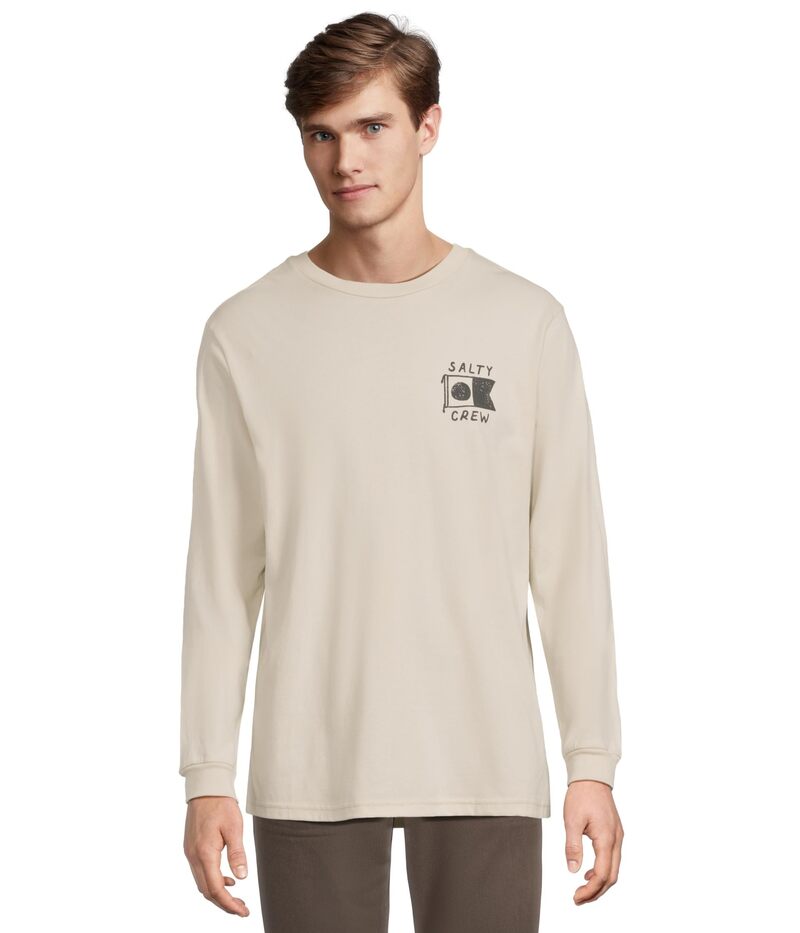 ソルティークルー メンズ トップス シャツ Salty Crew Call Sign Long Sleeve Tee Bone