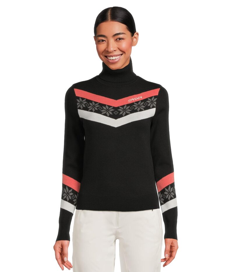 スパイダー レディース アウター ニット・セーター Spyder Stellar Ski Sweater Black ブラック