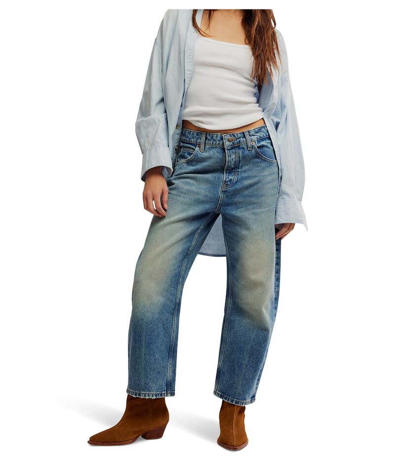 フリーピープル レディース ボトムス デニムパンツ ジーンズ Free People We The Free Deep Trance Dropped Boyfriend Jeans From Beyond｜ReVida 店