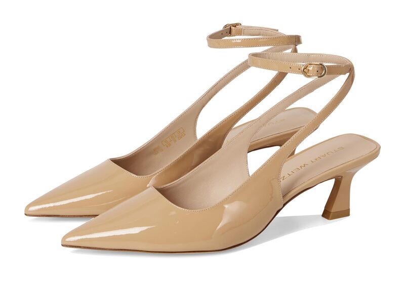 スチュアート ワイツマン レディース シューズ 踵 Stuart Weitzman Vinnie 50 Strapump Adobe