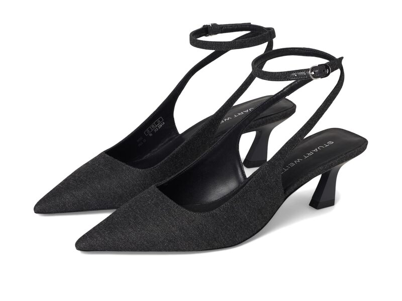 スチュアート ワイツマン レディース シューズ ヒール Stuart Weitzman Vinnie 50 Strapump Charcoal チャコール