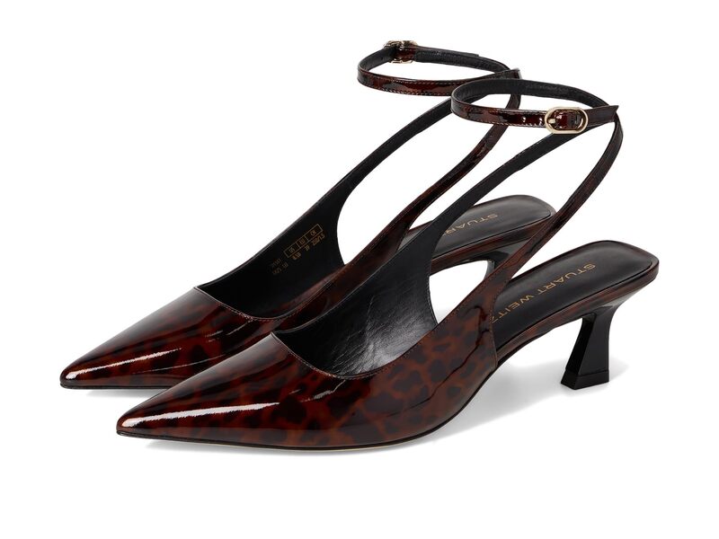 スチュアート ワイツマン レディース シューズ 踵 Stuart Weitzman Vinnie 50 Strapump Dark Brown 赤銅色