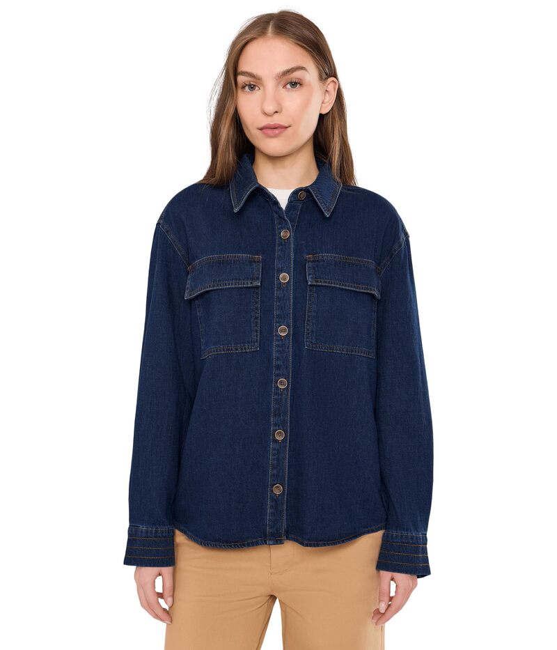 カットフロムザクロス レディース トップス シャツ コントラスト KUT from the Kloth Channing-Button Front Shirt Long Sleeve with Contrasthreadisposition