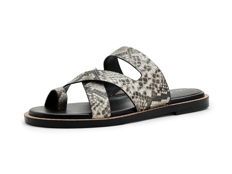 目じるし・フィッシャー レディース シューズ サンダル Marc Fisher LTD Genella White Snake Leather 白いこと