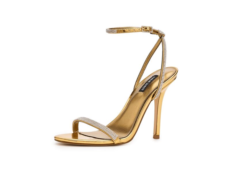 ナインウェスト レディース シューズ ヒール Nine Westodia Bronze Mirror Metallic メタリック|ReVida 店