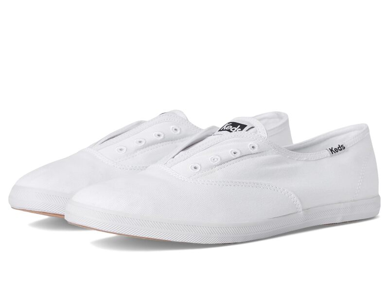 ケッズ レディース シューズ スニーカー Keds Chillax Slip On White Canvas ホワイト