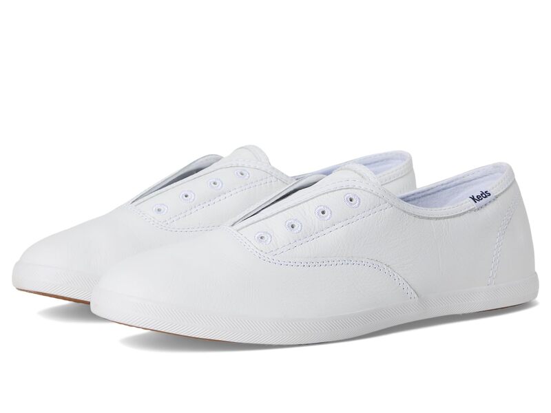 ケッズ レディース シューズ スニーカー Keds Chillax Slip On White Leather 白いこと