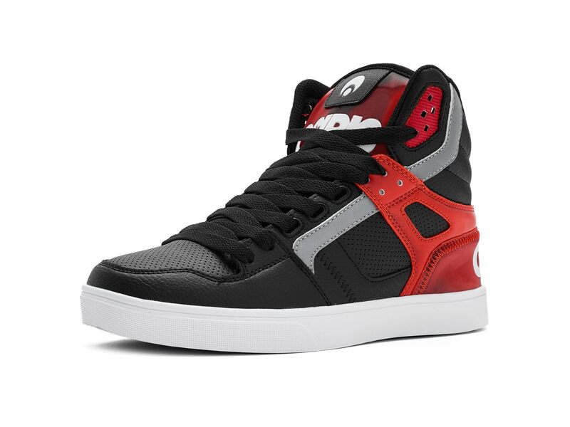 オサイラス メンズ シューズ スニーカー Osiris Clone Black/Red/Holo 黒いこと