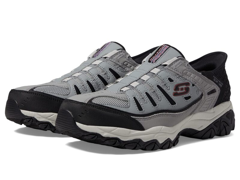 スケッチャーズ メンズ シューズ スニーカー SKECHERS Afterburn M. Fit Ridgeburn Hands Free Slip-Ins Gray/Black ブラック