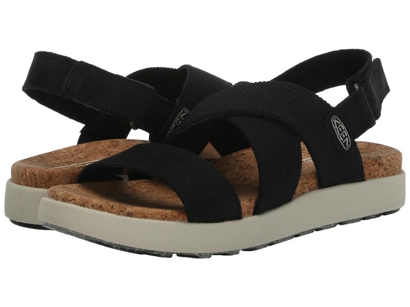 キーン レディース シューズ サンダル KEEN Elle Crisscross Black/Birch ブラック｜ReVida 店