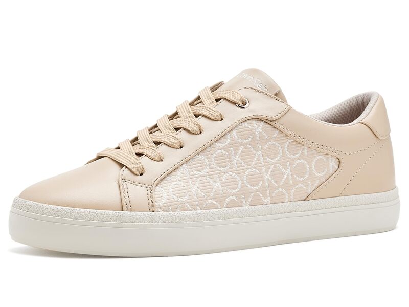 カルバンクライン レディース シューズ スニーカー Calvin Klein Carlise Ivory Logo 象牙色