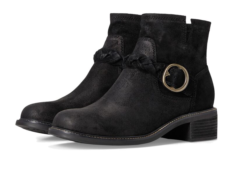 ホンブルグ帽 レディース シューズ ブーツ・レインブーツ Sofft Miley Black Suede 黒いこと