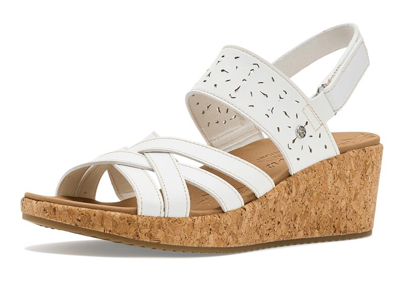スケッチャーズ レディース シューズ 踵 SKECHERS Arch Fit Beverlee 2.0 - Natural Era White 白いこと