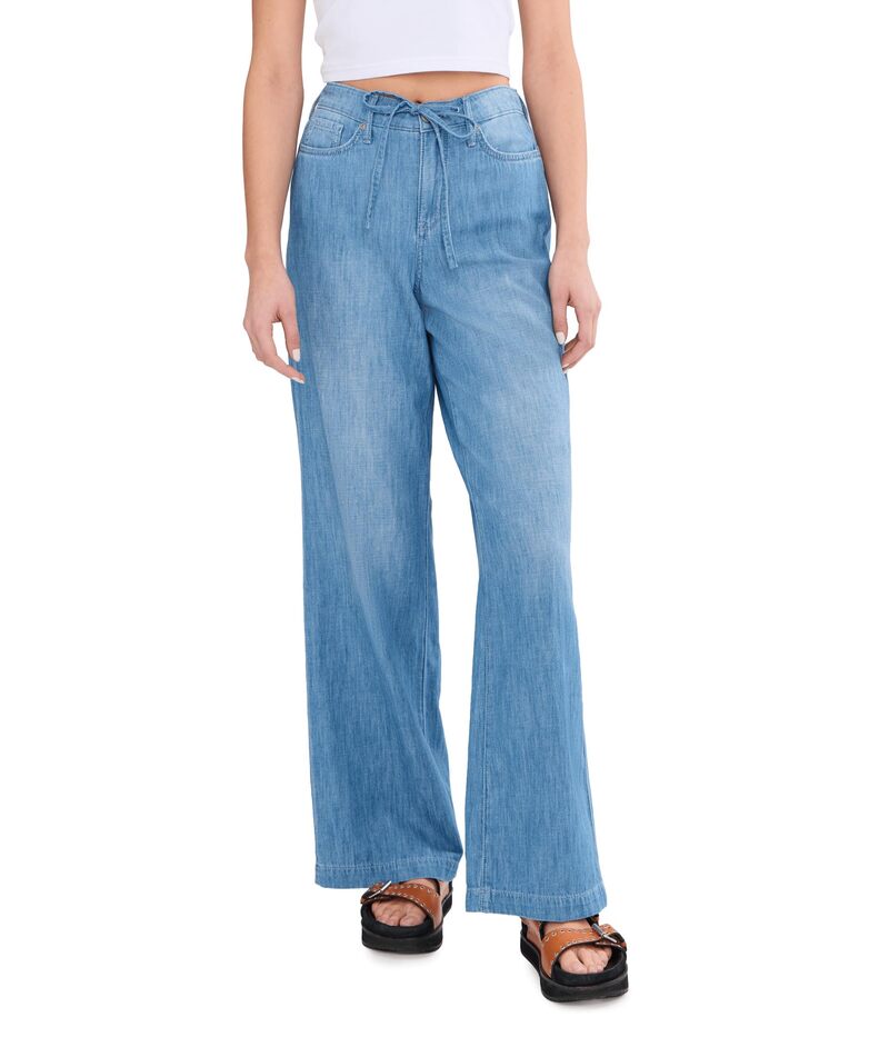 エヌワイディージェイ レディース ボトムス デニムパンツ ワイドレッグ NYDJ Drawstring Teresa Wide Leg Rivierasky|ReVida 店