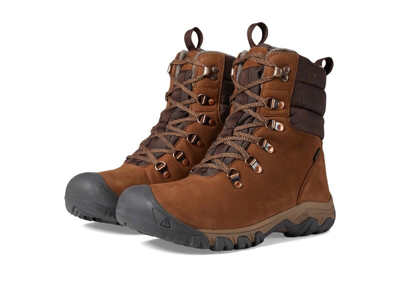 キーン レディース シューズ ブーツ・レインブーツ KEEN Greta Boot Waterproof Bison/java