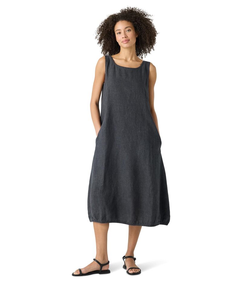 エイリーンフィッシャー レディース トップス ワンピース Eileen Fisher Lantern Dress Graphite グラファイト|ReVida 店