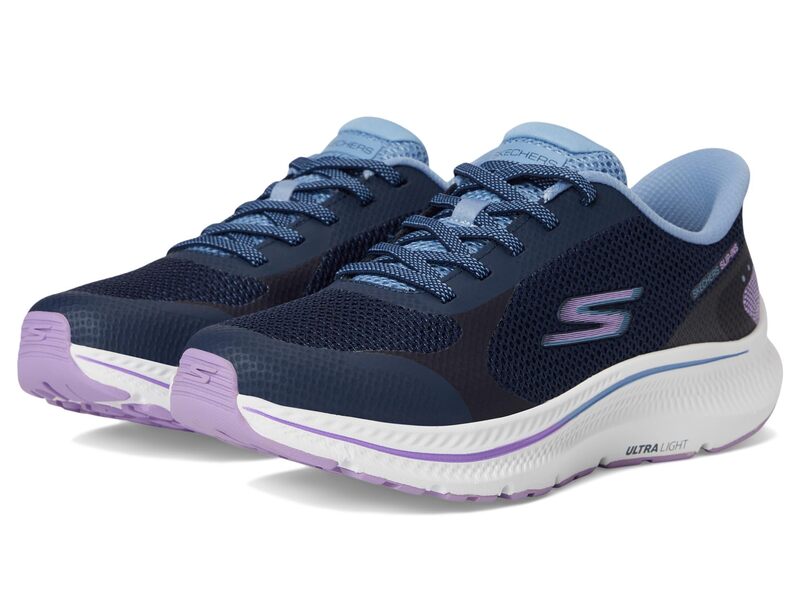 スケッチャーズ レディース シューズ スニーカー キャップ SKECHERS Go Run Consistent 2.0 Captiva Hands Free Slip-Ins Navy/Lavender ネイビー