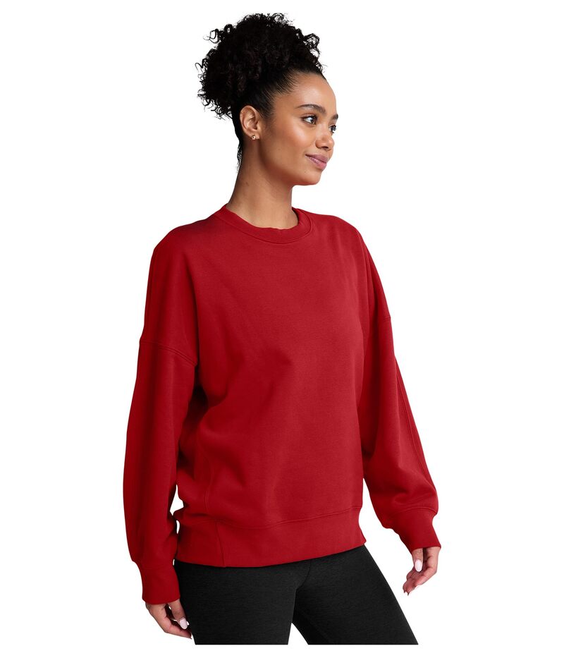 ビヨンドヨガ レディース アウター パーカー・スウェット プルオーバー Beyond Yoga Solstice Oversized Sweatshirt Holly Red 赤いこと