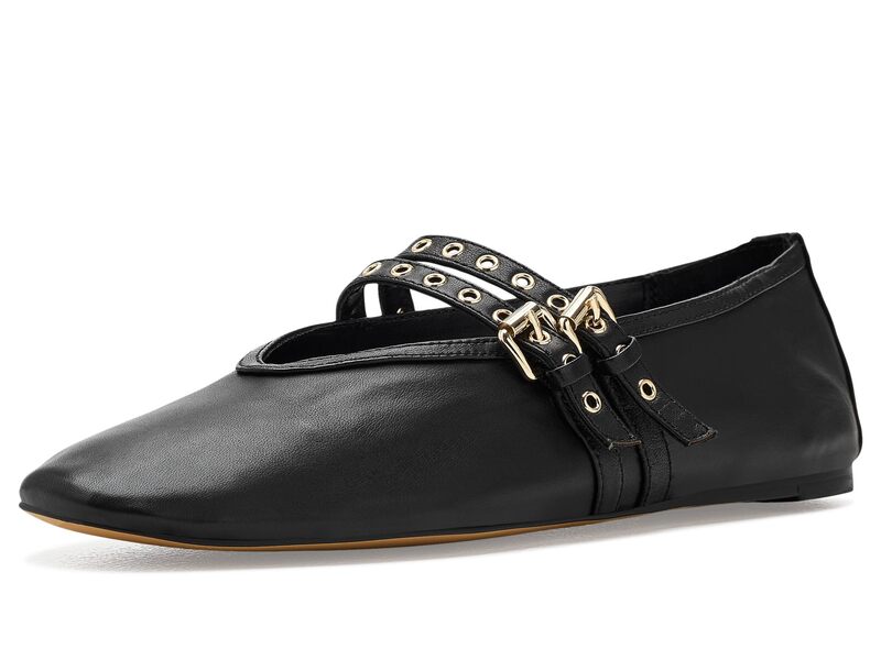 スティーブ マデン レディース トップス シャツ Steve Madden Lydia Black Leather ブラック｜ReVida 店