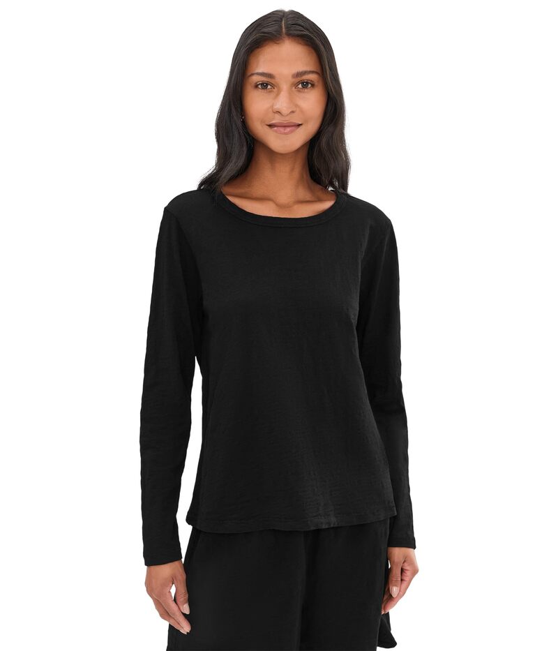 モッドドック レディース トップス シャツ クルーネック Mod-o-doc Long Sleeve Crew Neck Favoritee Black ブラック