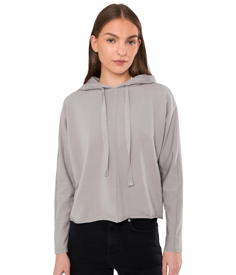 モッドドック レディース アウター パーカー・スウェット Mod-o-doc Long Kimono Sleeve Hoodie Silver Frost シルバー