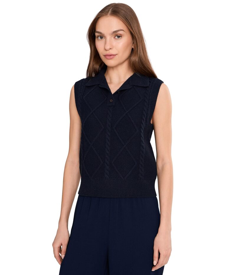 ヴィンス レディース トップス シャツ ベスト Vince Polo Cable Vest Coastal 42,770円
