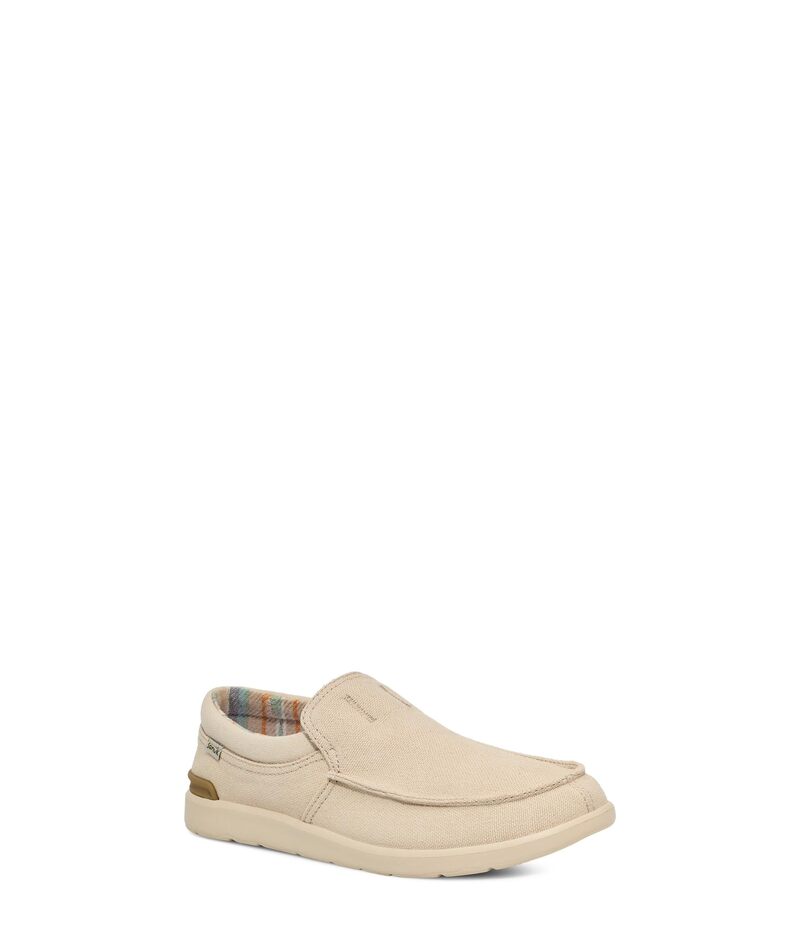 サヌーク メンズ シューズ スニーカー Sanuk Sidewalk Surfer Lite 2 SL Oatmilk