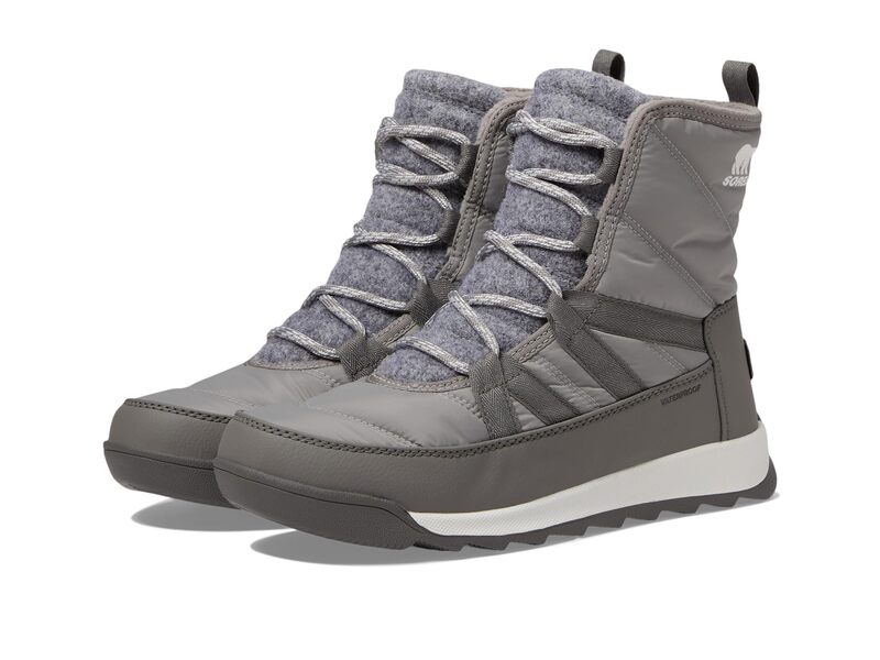 ソレル レディース シューズ ブーツ・レインブーツ つけ加える大きさ スピード競技 SOREL Whitney II Plus Lace Waterproof Chrome Grey/Quarry 薄墨色