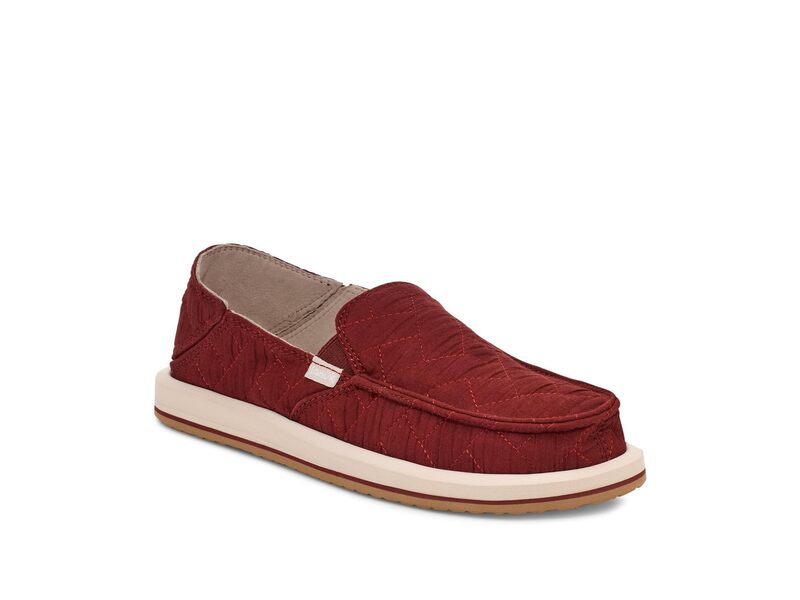 サヌーク レディース シューズ スニーカー キルティング Sanuk Donna Quilted Fired Brick|ReVida 店