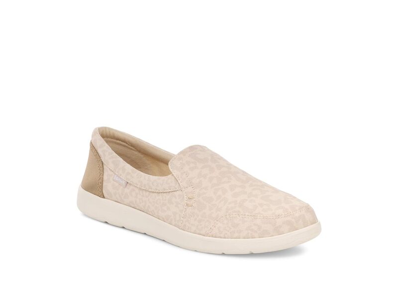 サヌーク レディース シューズ スニーカー Sanuk Hangout Lite Glam Snow Leopard アニマル