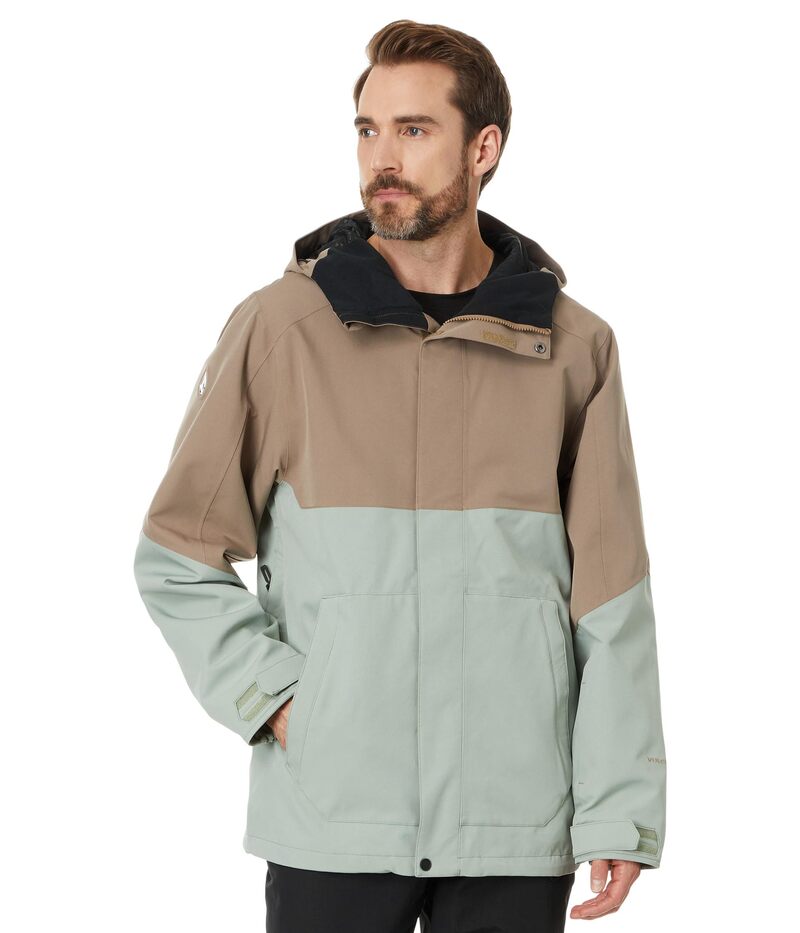 ボルコム メンズ アウター コート ジャケット Volcom Snow Brighton Full Zip Jacket Agave|ReVida 店