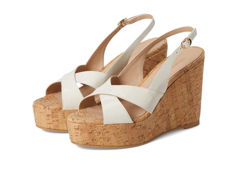 スチュアート ワイツマン レディース シューズ ヒール Stuart Weitzman Dayna Slingback Wedge Cream クリーム