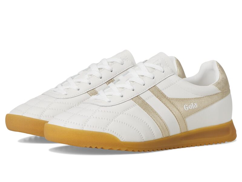 ゴラ レディース シューズ スニーカー Gola Stadium White/Gold 白いこと