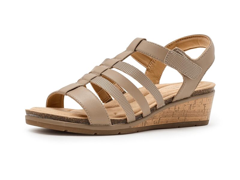 クラークス レディース シューズ ヒール Clarks Kacha Step Taupe Leather トープ|ReVida 店