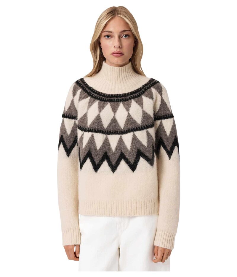 オールセインツ レディース アウター ニット・セーター AllSaints Tara Jumper Chalk White/Grey ホワイト｜ReVida 店