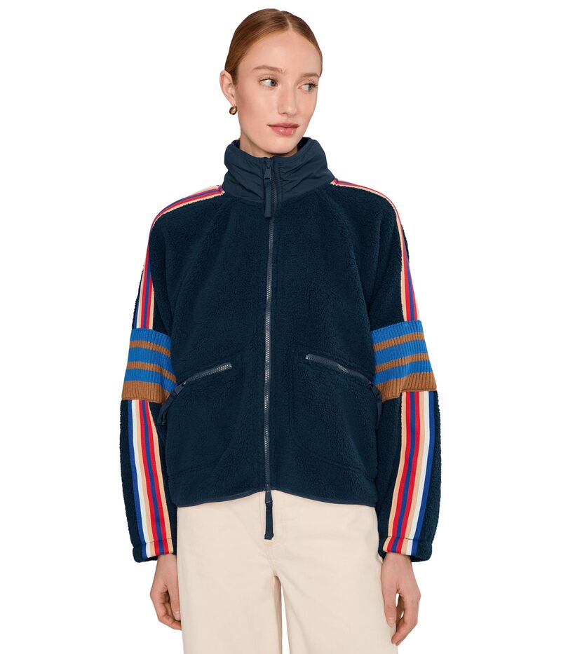 フリーピープル レディース アウター コート ロゴ FP Movement Mountain High Sporty Logo Midnight Navy Combo ネイビー
