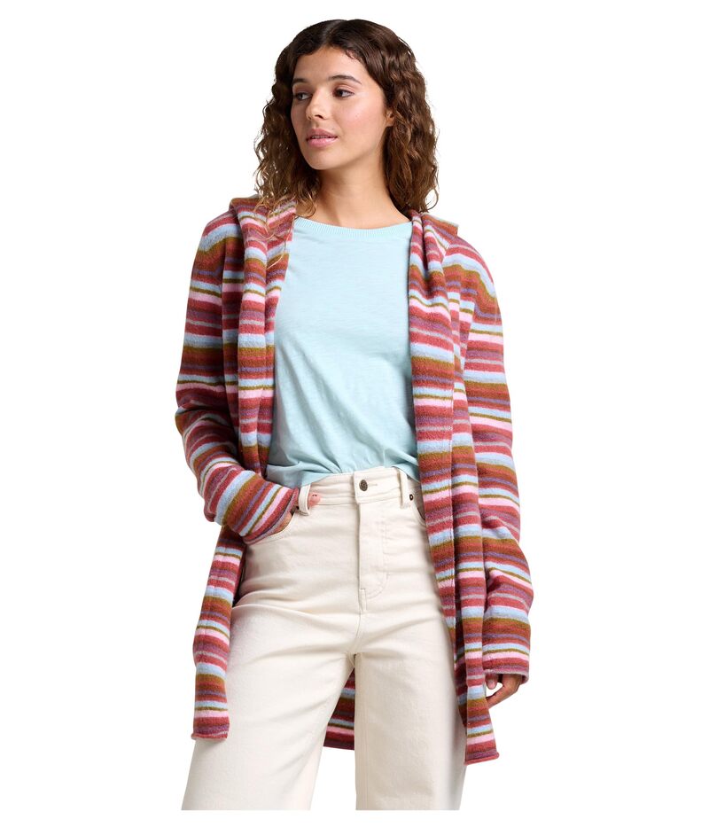 ドード アンドコー レディース アウター ニット・セーター パーカー Toad&Co Merino Heartfelt Hoodie Dusty Cedar Stripe ストライプ 31,720円