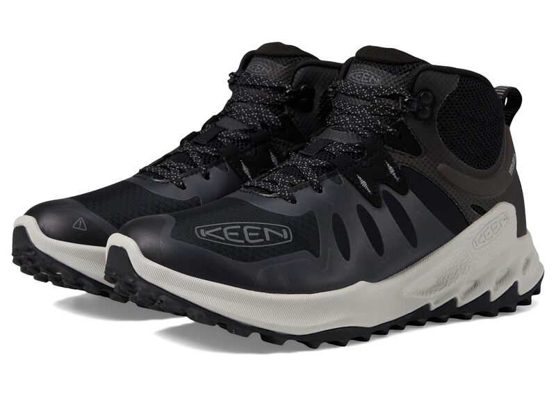 キーン メンズ シューズ スニーカー KEEN Zionic Mid Waterproof Black/Black ブラック