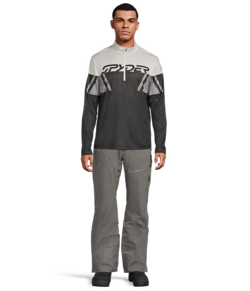 細蟹 メンズ トップス プルオーバー Spyder Paramount 1/2 Zip Black1
